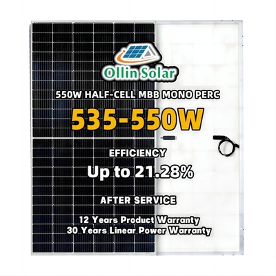 কেনা শিল্প ও বাণিজ্যিক জন্য 550W Mono / Monocrystalline PV Perc সোলার সেল প্যানেল online manufacture