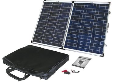 60W পলি পোর্টেবল ভাঁজ সৌর প্যানেল Anodized অ্যালুমিনিয়াম খাদ ফ্রেম